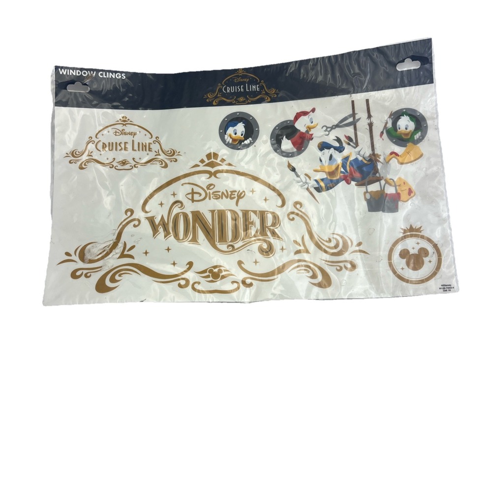 Disney‎ Cruise Line DCL Disney Wonder Window Clings Unopened New